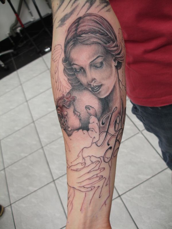 creepyangeltattooblogspotcom angel and cherub tattoos baby cherub 