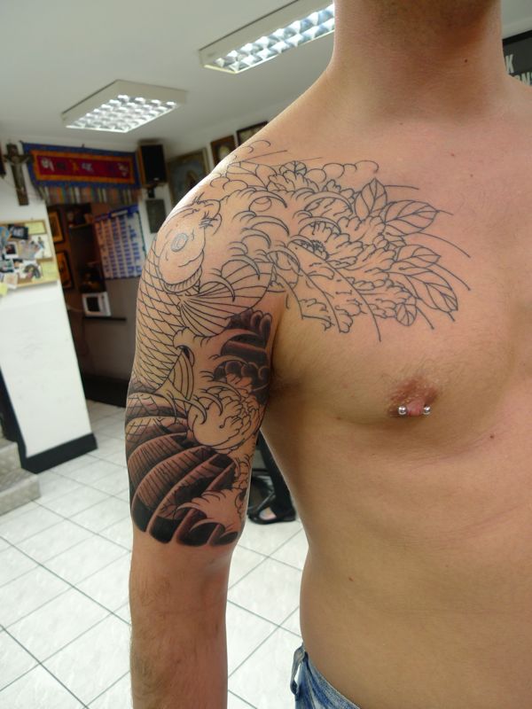 koi carp sleeve koi fish tattoo designs