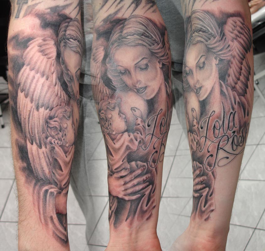 Angel Tattoos On Arm